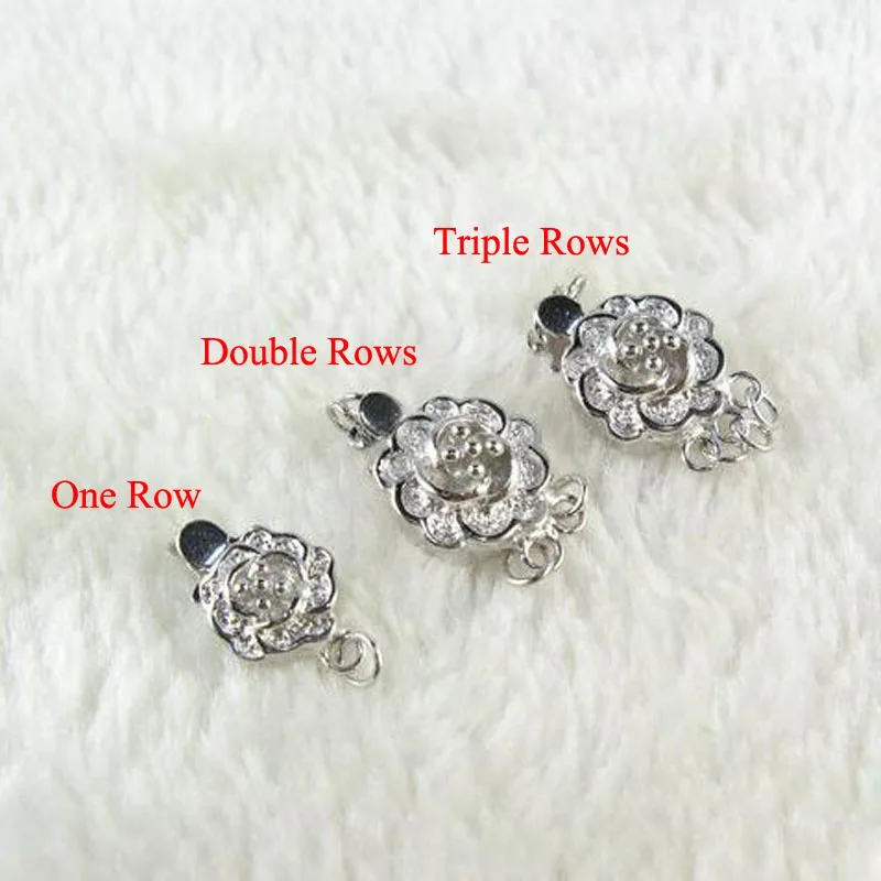 

Оптовая продажа: Застежка для ювелирных изделий из серебра 925 пробы с родиевым покрытием, в форме цветка, 9-11 мм