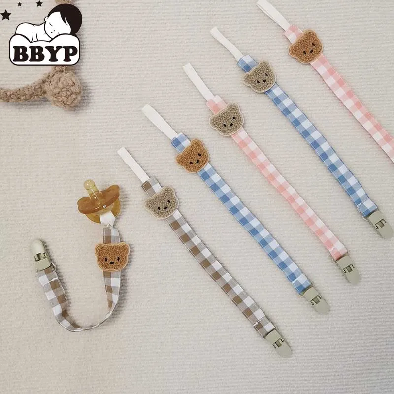 

Cartoon Bear Child Pacifier Clips Chains Soother Holder Baby Pacifier Dummy Clip Nipple Holder For Nipples Chupetas Clip Chains