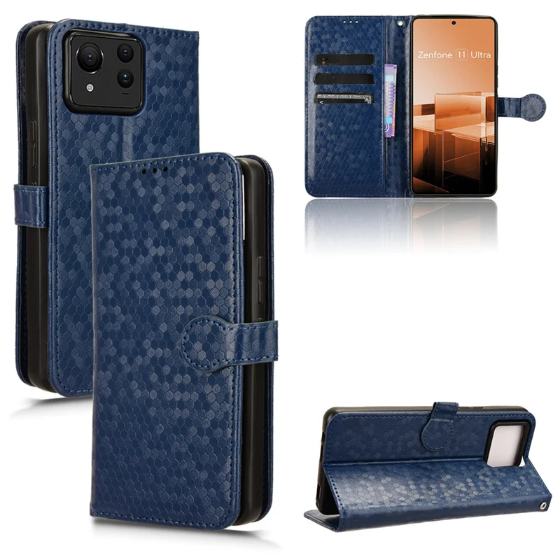 For ASUS Zenfone 11 Ultra Case Leather Magnetic Flip Cover Little Book Stand Wallet Card ASUS Zenfone 11 Ultra With Lanyard