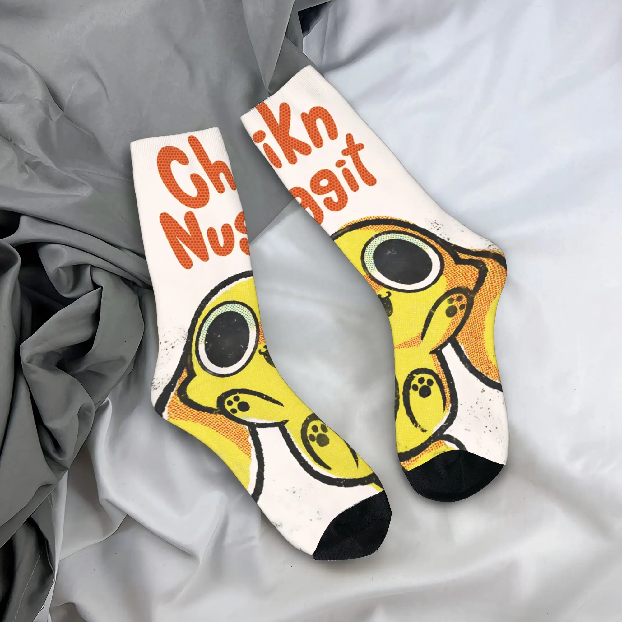 

Chikn Nuggit, носки с героями мультфильмов, аниме, весенние чулки, забавные мягкие дышащие носки для пар, дизайнерские нескользящие носки для бега