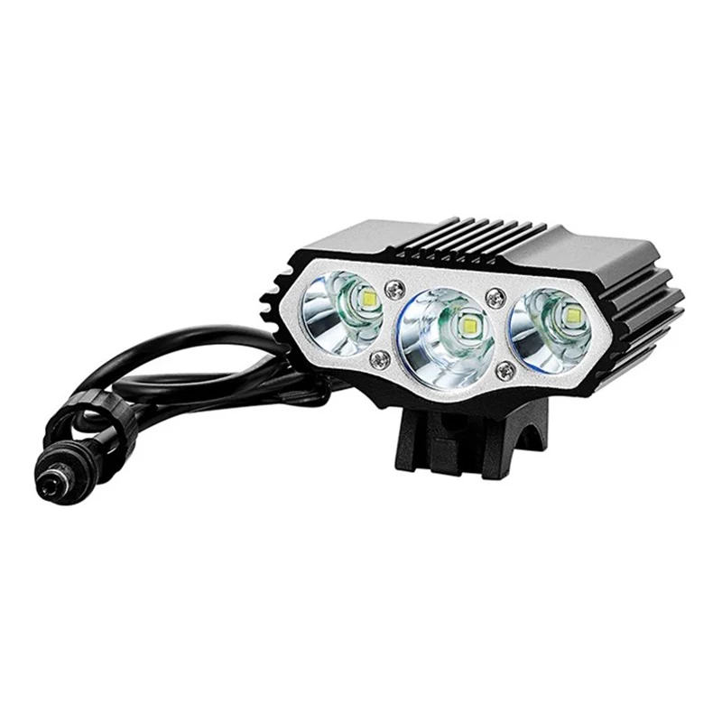 

3T6 Led Bicycle Lamp Head Mountain Bike Light Headlights Cycling Lights MTB Riding Lantern USB or DC Port Bicycle Accessories