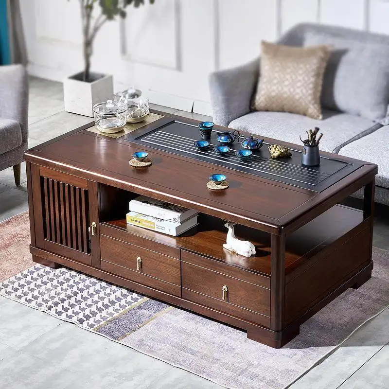 

Chinese Luxury Coffee Tables Brown Decoration Vintage Living Room Coffee Tables Apartment Designer Tavolino Da Salotto Furniture