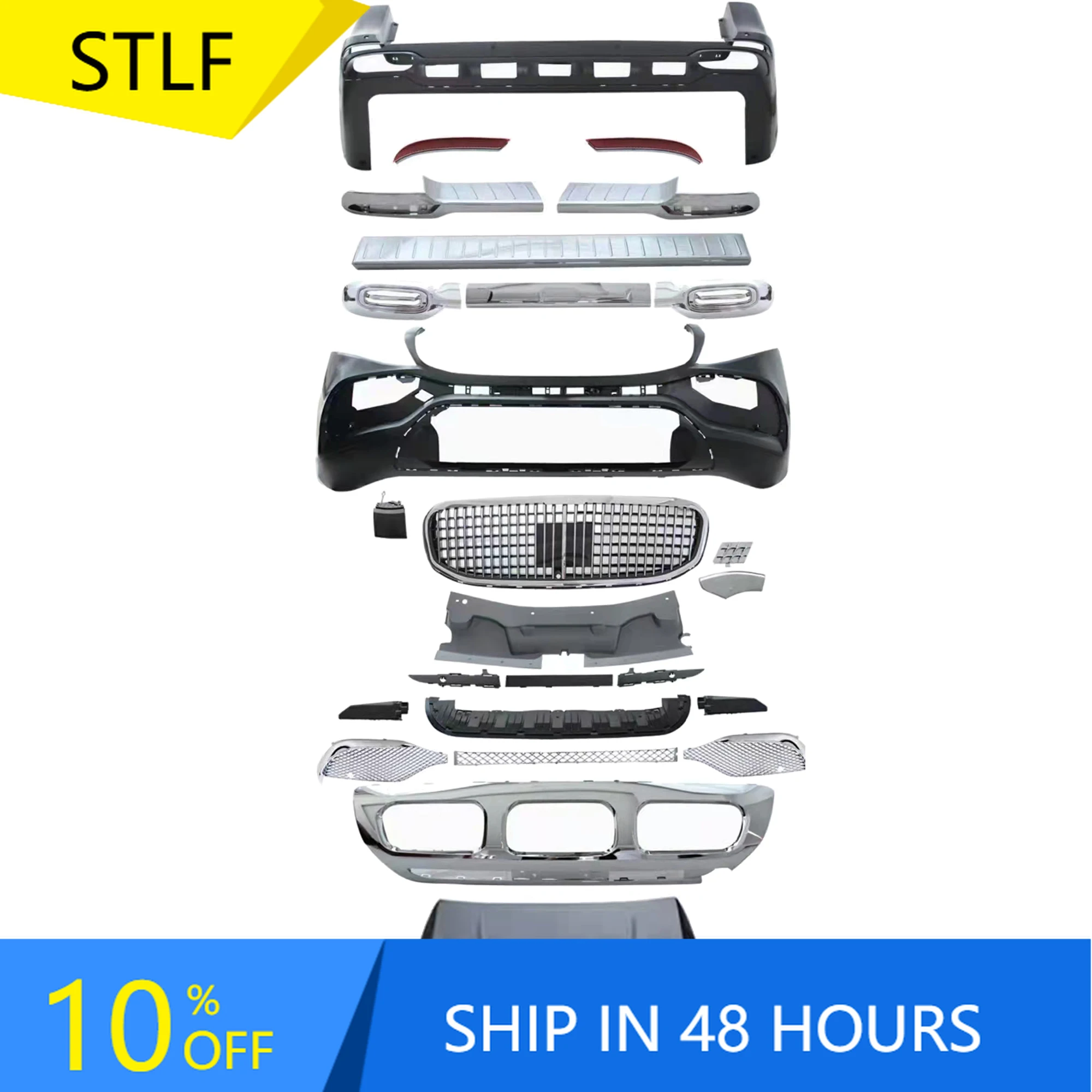 

STLFCar Auto Parts for Mecedess Benzs W447 Vito V260 V250 V220 Facelift Maybachs Model with Grille Front Bumper Rear Bumper