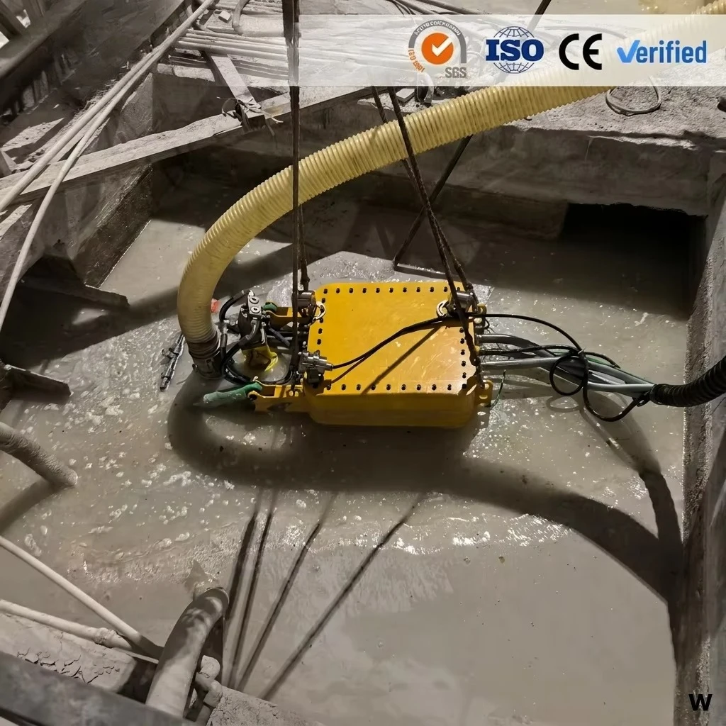 High Pressure Underwater Cleaner Robot Remote Dredging Machine for Pool Silt Sludge Sediment Customized