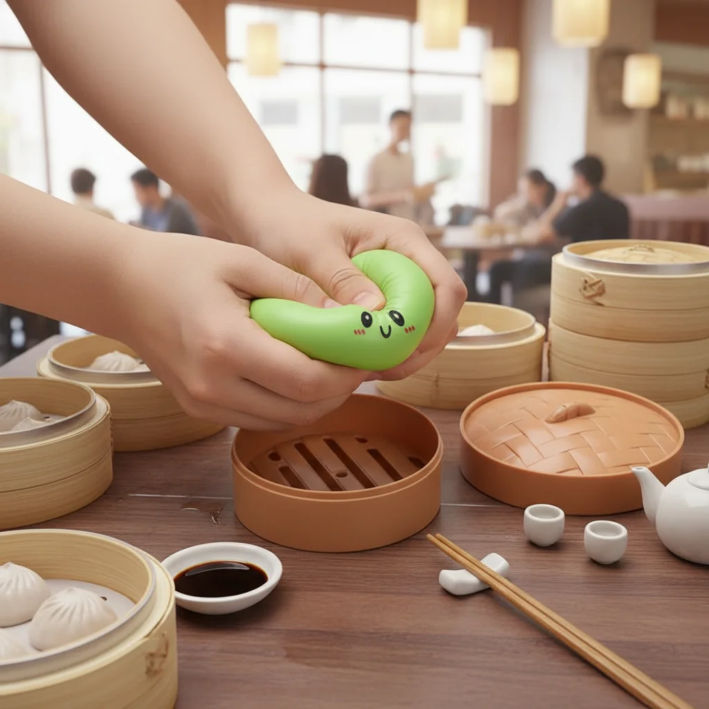 

Красочная игрушка-сквиш «Баоцзы» с пароваркой, антистрессовая, с медленным отскоком, для снятия напряжения, в форме шарика из теста, уникальная, для дома