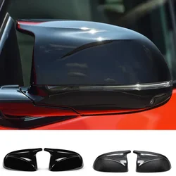 2Pcs Glossy Black Rear Side View Mirror Covers Shell Replacement For BMW X3 G01 X4 G02 X5 G05 X7 G07 2018 2019 2020 Up