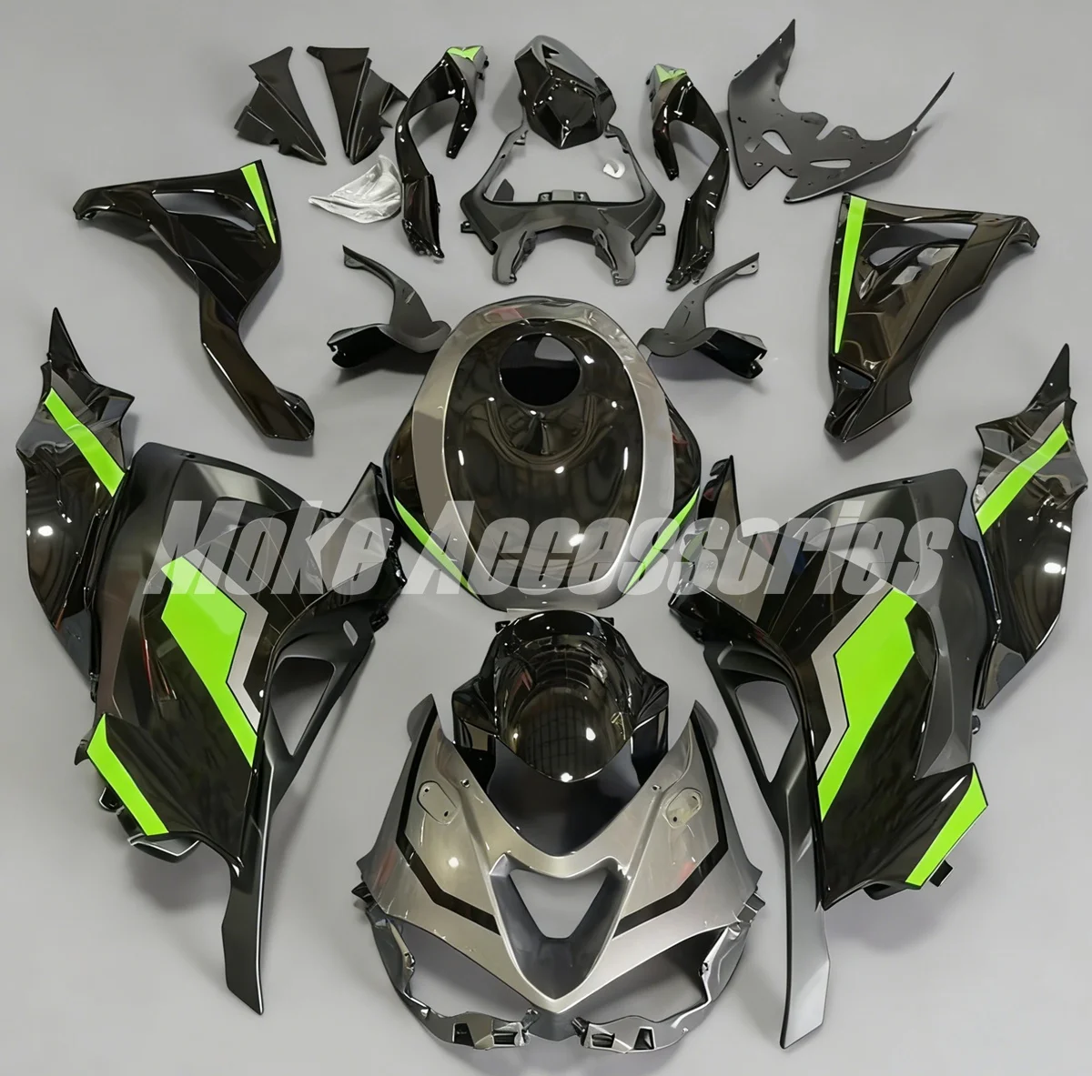

Fairings Kit Fit For Zx-6r 2023-2024 636 23-24 Ninja Bodywork Set ABS Injection Black Silver Green