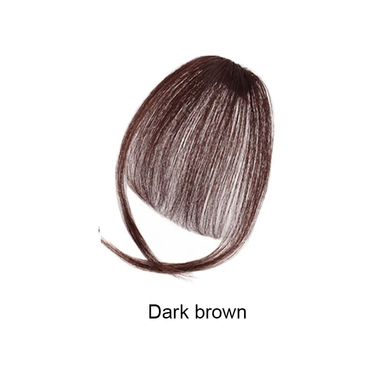 합성 섬유 자연스러운 이마 머리카락 여성용 가짜 앞머리 에어뱅 여성용 플러시 앞머리 보이지 않는 가발 여성용