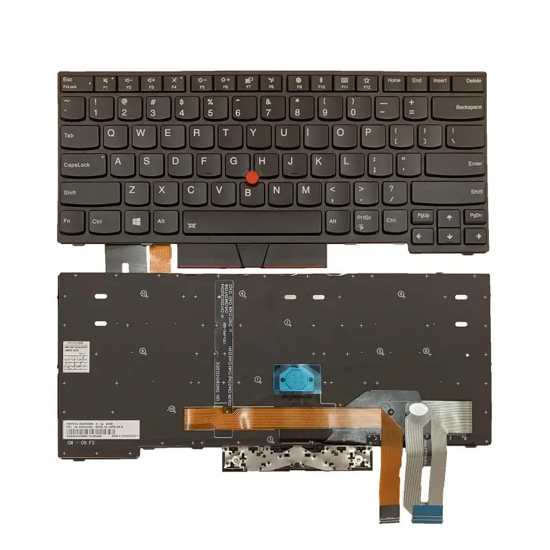 

US Keyboard for IBM Lenovo ThinkPad E480 L480 T480S Black With Backlit SN20P33430