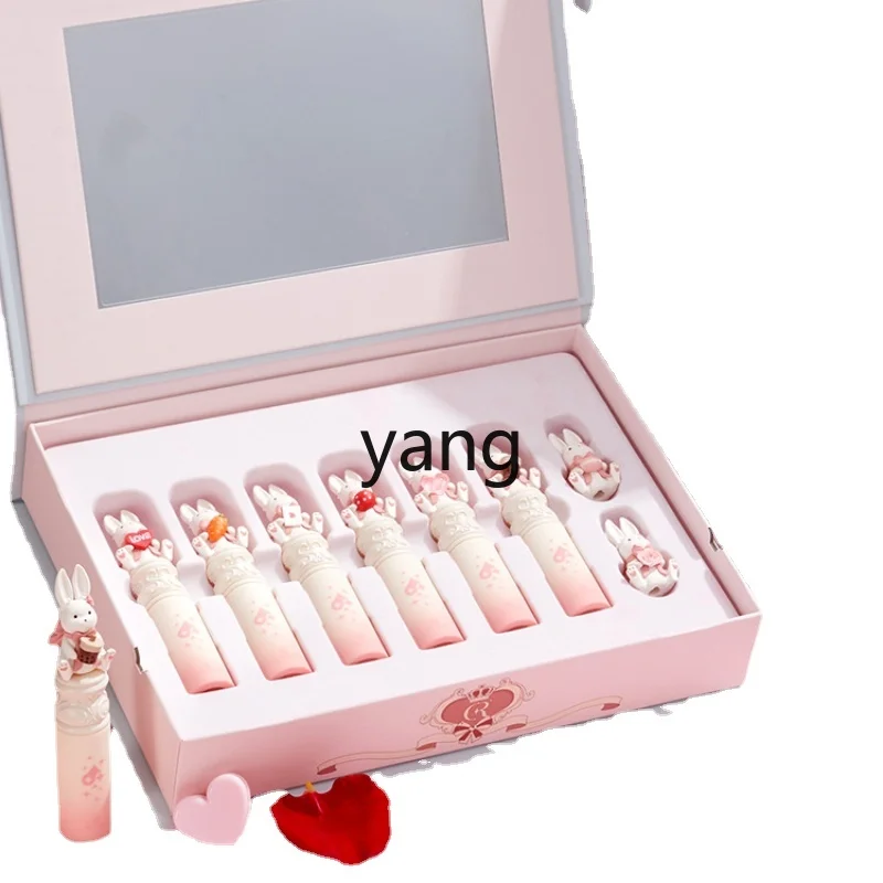 LMM Christmas Limited Lip Mud Rabbit Lip Lacquer Gift Box White Birthday Girlfriends' Gift