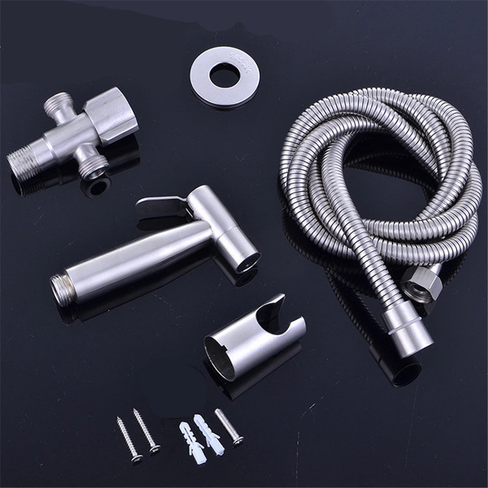 Handheld Toilet Bidet Sprayer Stainless Steel Hand Bidet Faucet Hand Sprayer Shower Head Bathroom Kitchen Faucet Accessories image 3
