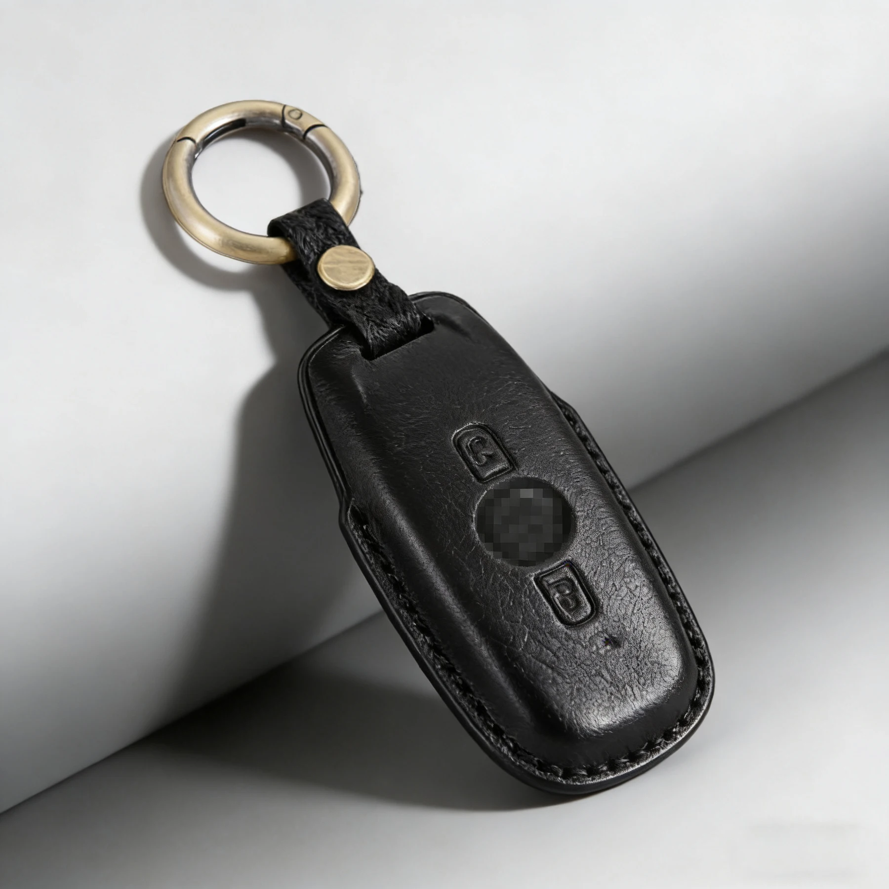 Genuine Leather Keychain Motorcycle Case For Honda GL1800 Gold Wing GoldWing 2018 2019 2020 Key Caps Holder Accessories - view 3
