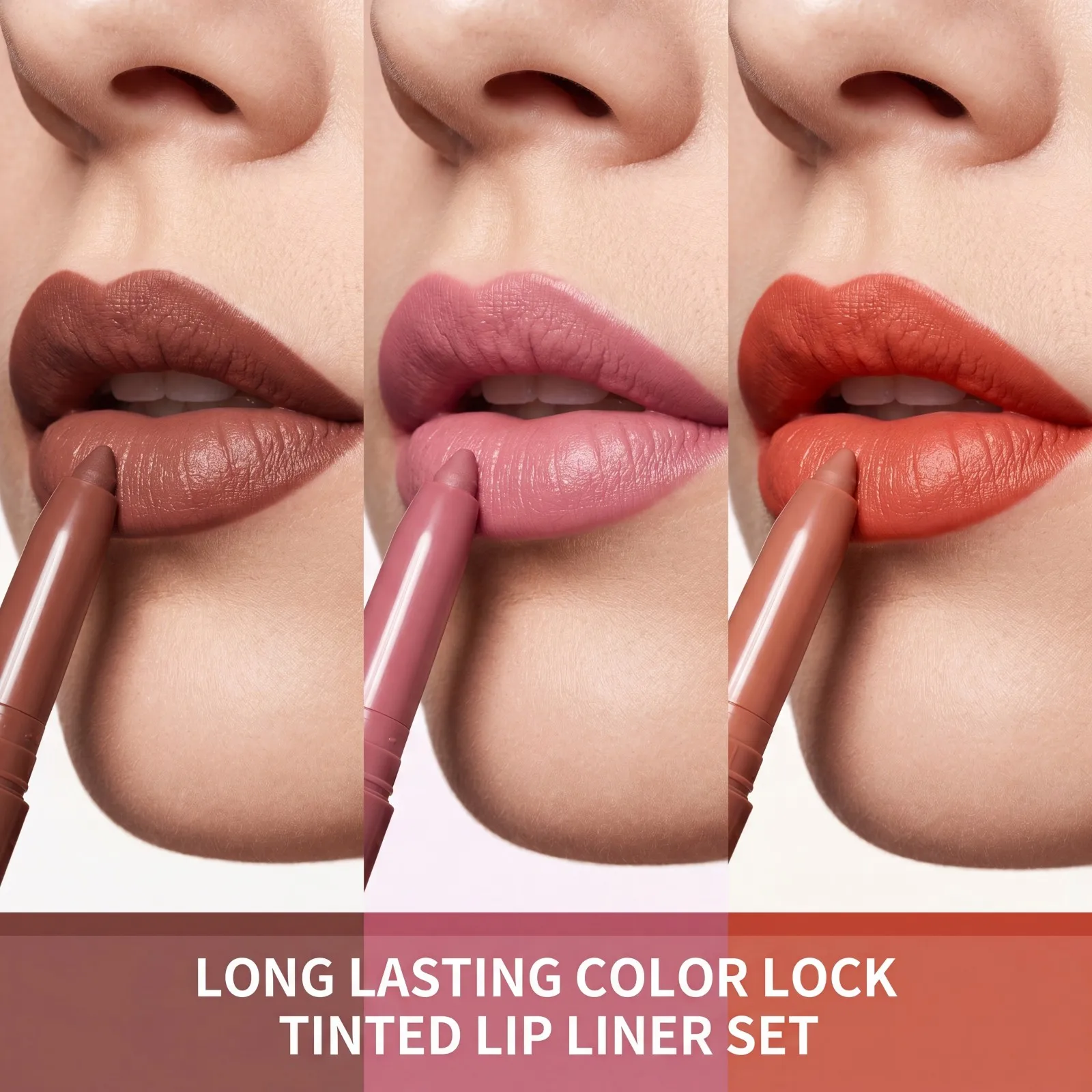 Matte Stain Lip Liner Set Precise Contouring Long Lasting Color Lock Lip Tint Smooth Application Beginner Friendly 3 Shades S6f0c2a70f32e4b0395f9c3baf267137eJ