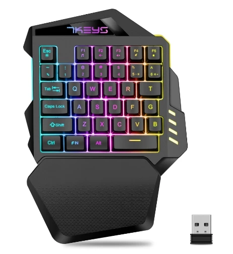 

2025 One Handed Gaming Keyboard Smooth and Smooth Gaming Essential Keyboard Multi Functional Convenient 48 Hour Shipping Time