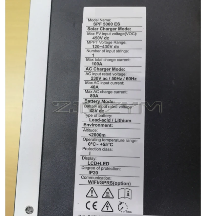 MPPT Solar Hybrid Inverter 5KW 48V 220V 100A Off Grid Solar Converter control all-in-one inverter Support Parallel