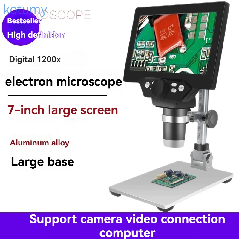 Industrial electron microscope with measurement high-definition code magnifying glass, circuit board welding and maintenance