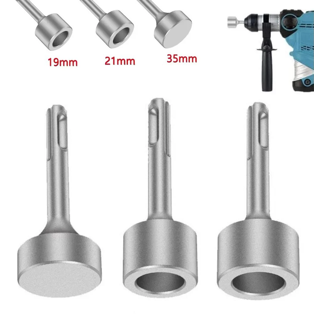 1pcs For SDS-plus Rotary Hammer Bit Ground Rod Driver 19/21/35mm For Grounding Rods 85x35mm 3.35x1.38In 19mm Inner Diameter Tool