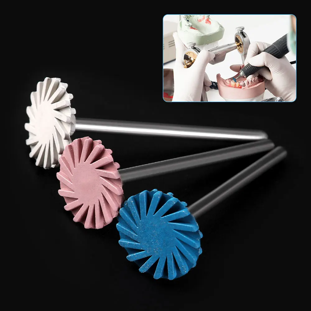 5 Boxen AZDENT Dental Composite Polier-Diamantscheibe 14 mm Rad grob mittel fein Kit HP 2,35 mm für Keramik-Zirkonoxid-Zahnmedizin – Detail 9