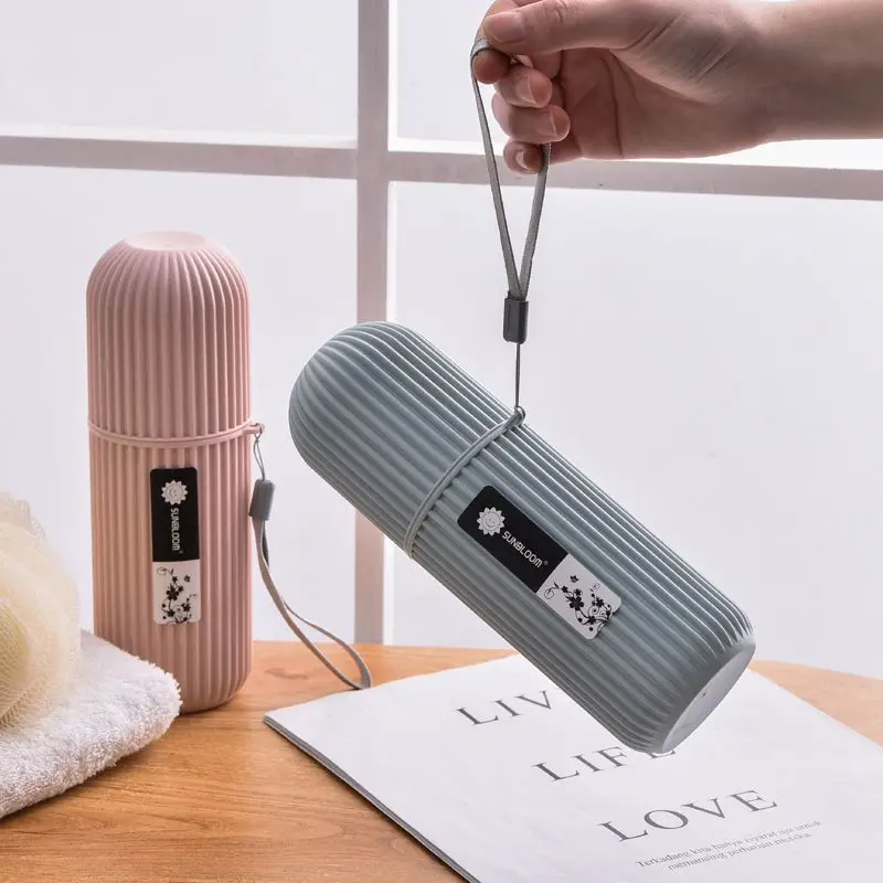 المحمولة معجون الأسنان فرشاة الأسنان حماية حامل حالة السفر التخييم صندوق تخزين