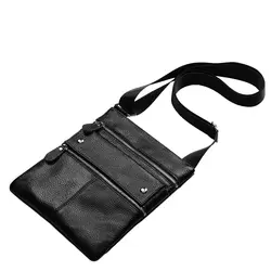 Vintage Genuine Leather Shoulder Bag for Men Light Travel Messenger Bag Male Crossbody Bag Large-capacity Sling Clutch