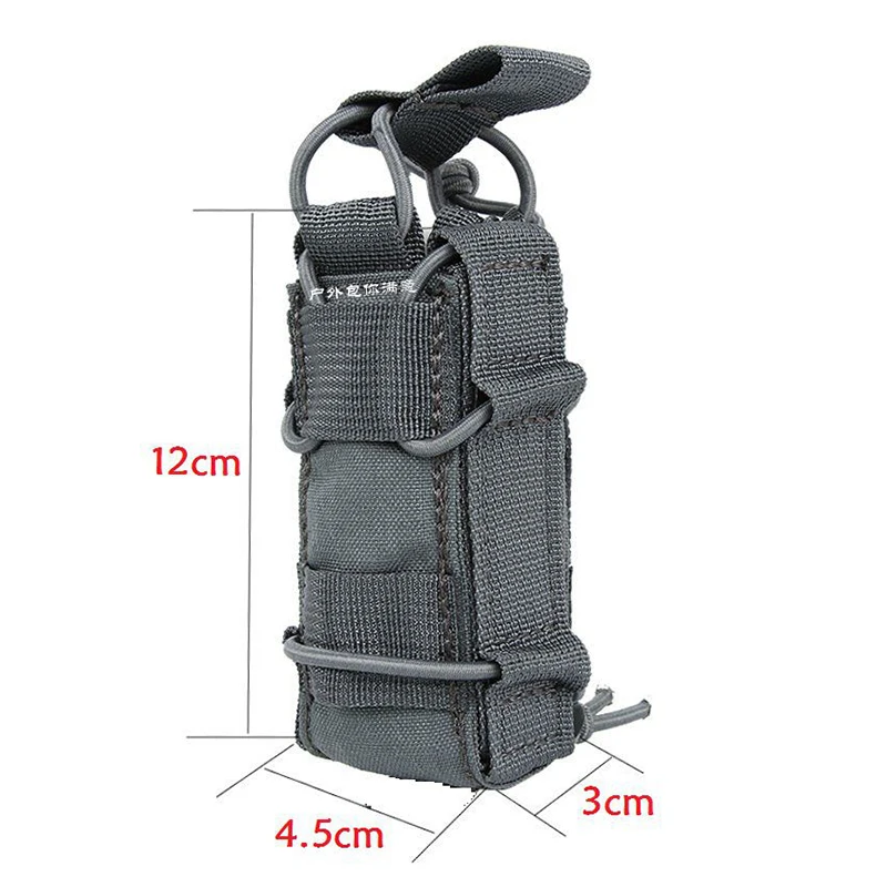 Tactical Magazine Pouch Pistol Single Mag Bag Molle Flashlight Pouch Torch Holder Hunting Knife Holster Shooting Airsoft