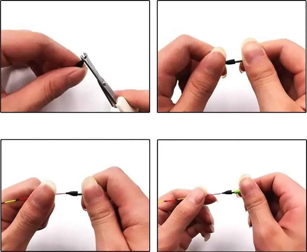10 Stück LED-Elektronische Angelstopper ohne Batterie, Superhelle Nachtangel-Leuchtköpfe, Universelles Schwimmzubehör – Detail 4