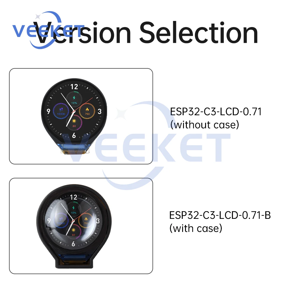 ESP32-C3 0.71 Inch Circular Ips Lcd Development Board With a Resolution Of 160 × 160 And Spi Interface Screen Based On ESP32-C3