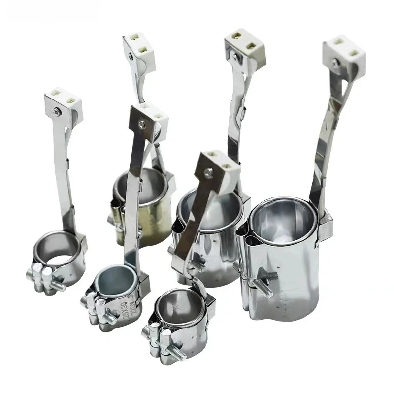 

10 шт. керамических ленточных нагревателей 220 В, нагревательные элементы из нержавеющей стали, нагревательные кольца для машин для литья под давлением