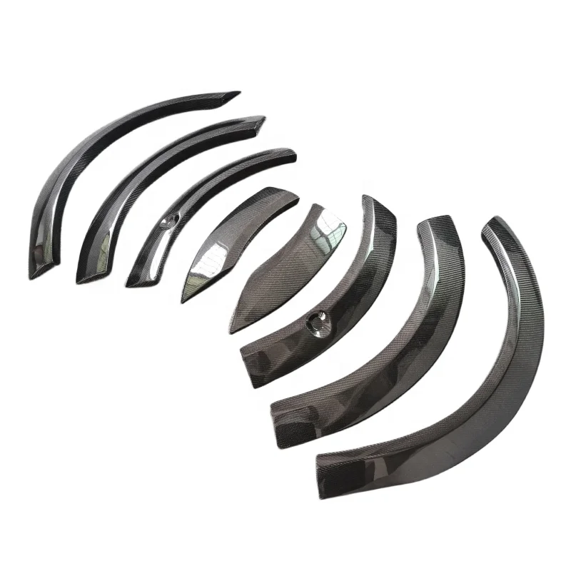 

Carbon Fiber Wheel Front Rear Fender Flares Trim for Tesla Model X 2016-2018 Fender Body Kit