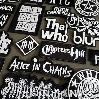 8 best sales naklejki na żelazko z motywem zespołu rockowego - №3