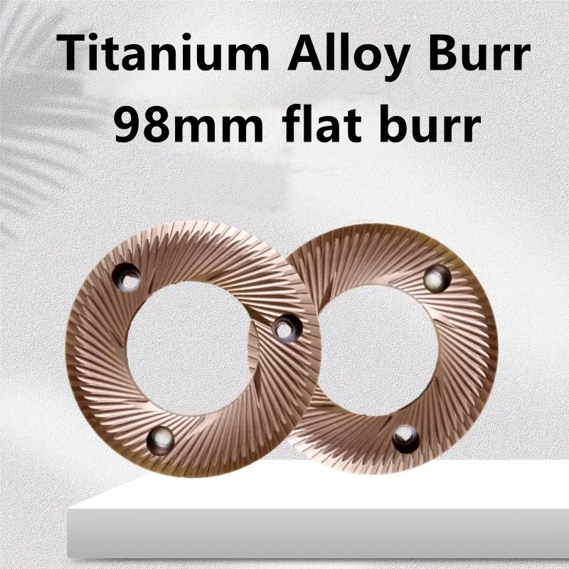 Big Size 98MM Titanium Alloy Cofffee Grinder Disc Burr Flat Burr For C98pro-DL And EK43  Mill Machine