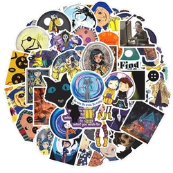 10/30/60pcs Movie Coraline & the Secret Door Stickers Decals Graffiti Motorcycle Skateboard Phone Waterproof Cartoon Sticker Toy