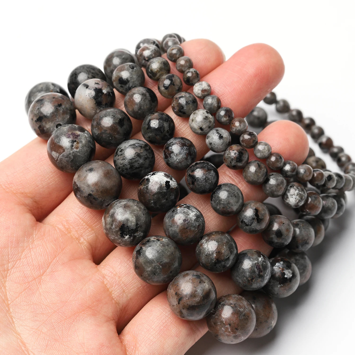 1pcs 4/6/8/10/12mm Natural Flame Stone Bracelet Beads Yooperlite Fire Sodalite Bracelet for Men Women Elastic Rope Protection