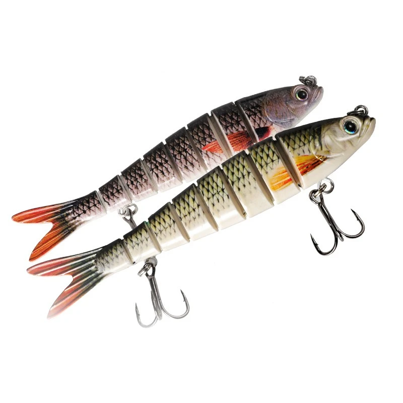 

2pcs 26g 13.5cm Fishing Lure Swimming Wobbler Swimbait Pike Crank Bait Multi Section Fish Hard Bait Sinking Bionic Tackle