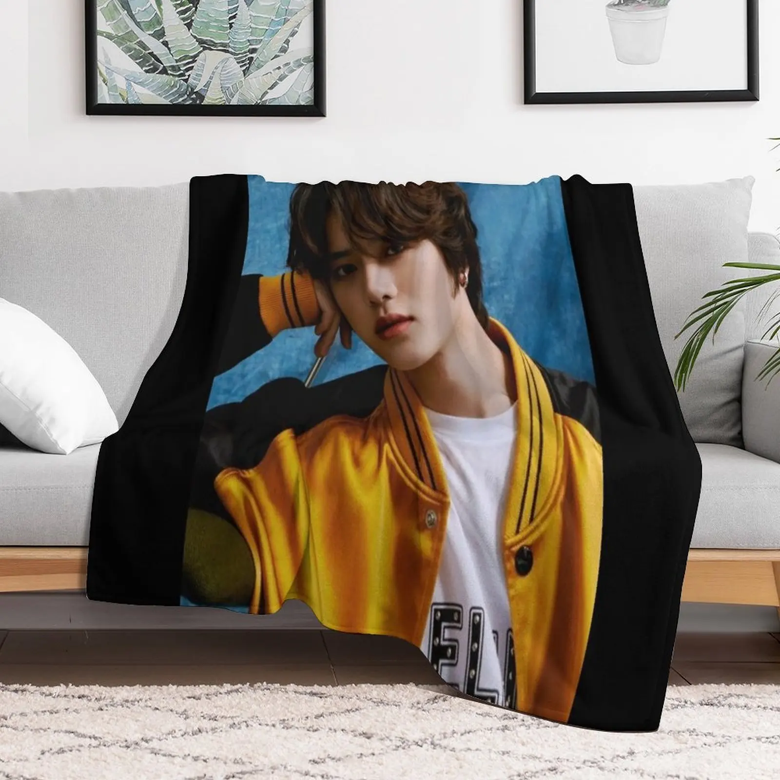

BEOMGYU-ELITE Throw Blanket Bed Plaid on the sofa Furrys Designers Blankets Extra Large Throw Heavy For Baby Blankets
