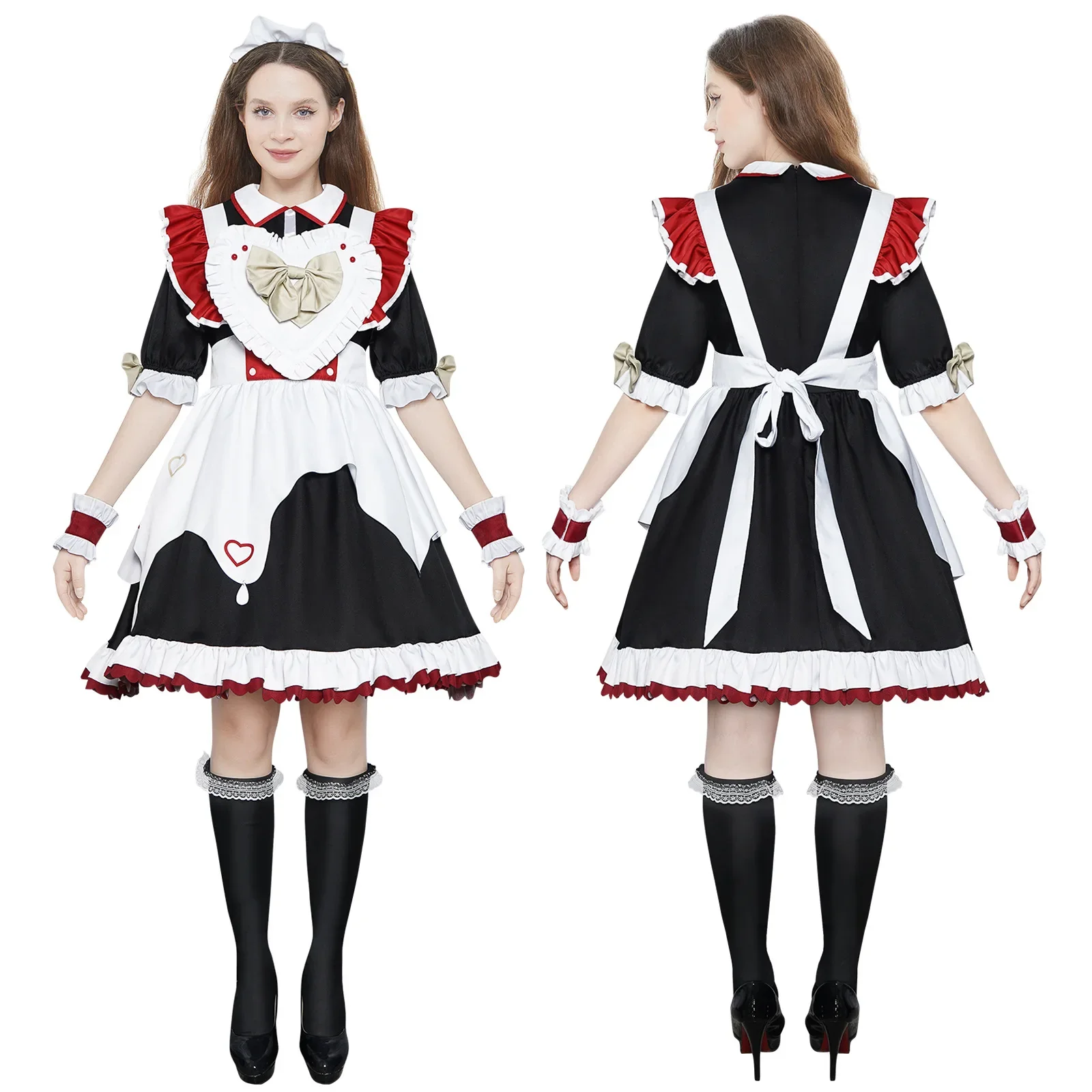 Needy Girl Overdose Rain Cosplay Kostüm KAnge Disguise Lolita Kleid Niedliche Uniform für Erwachsene Halloween Karneval Party Rollenspiel