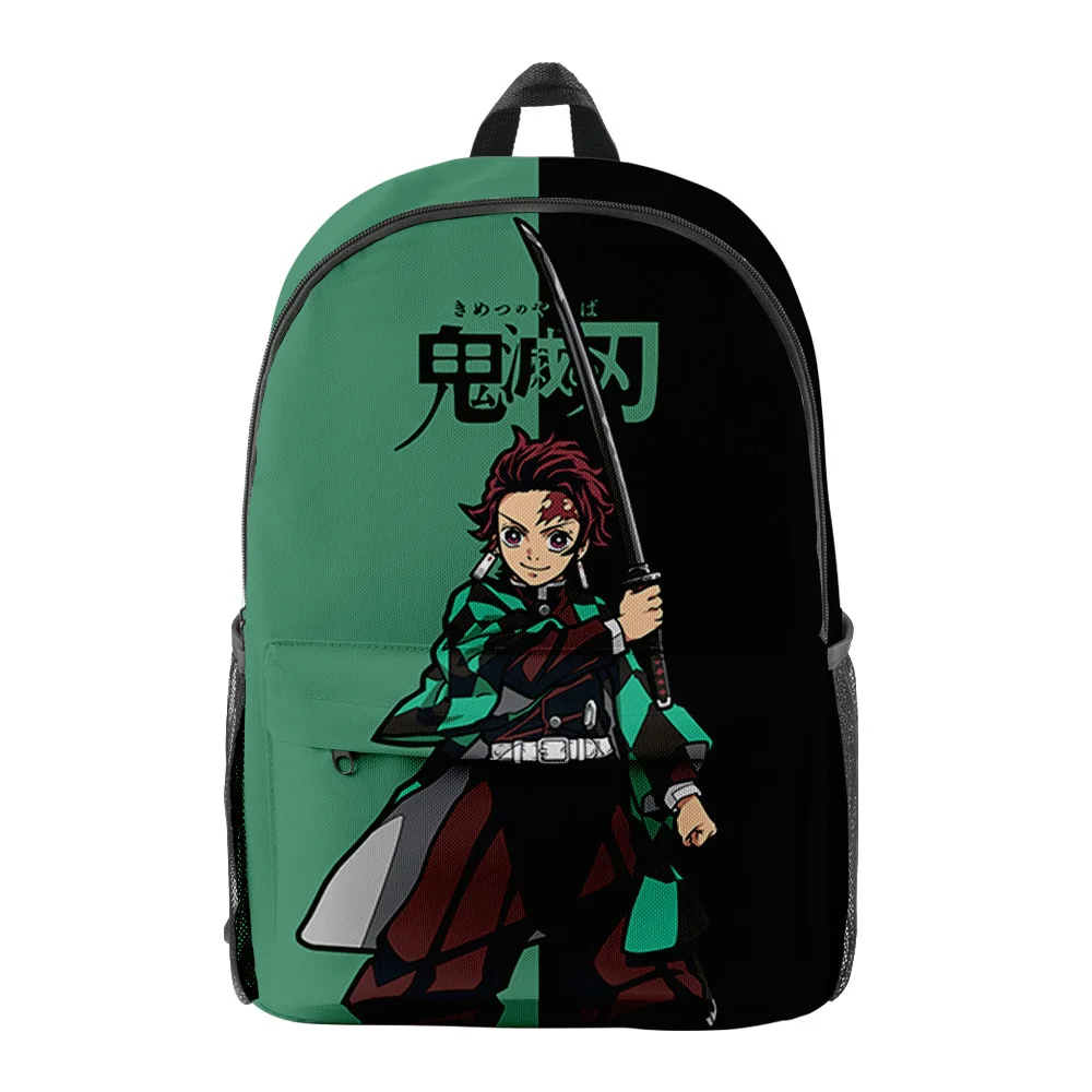 

Classic Anime Fashion Kpop Kimetsu no Yaiba pupil Bookbag Notebook Backpacks 3D Oxford Waterproof Boys/Girls Travel Backpacks