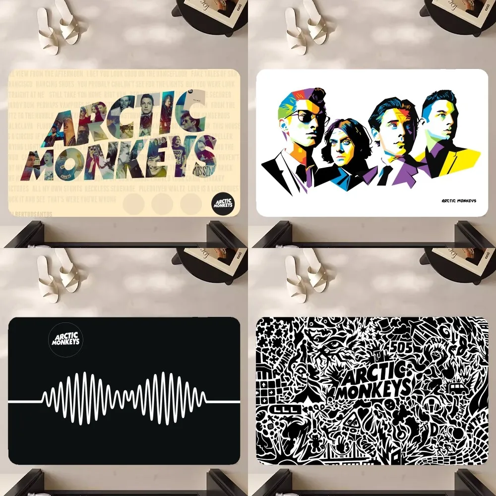 A-Arctic Monkeys  Floor Mat Anti-Slip Bathroom Kitchen Bedroom Living Room Entrance Rug Home Decor