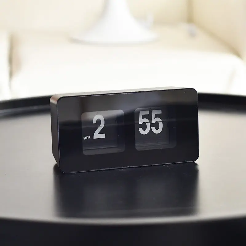 Creative Desktop Clock Ornament, Page Turning Mute, High-end Home Decoration Gift