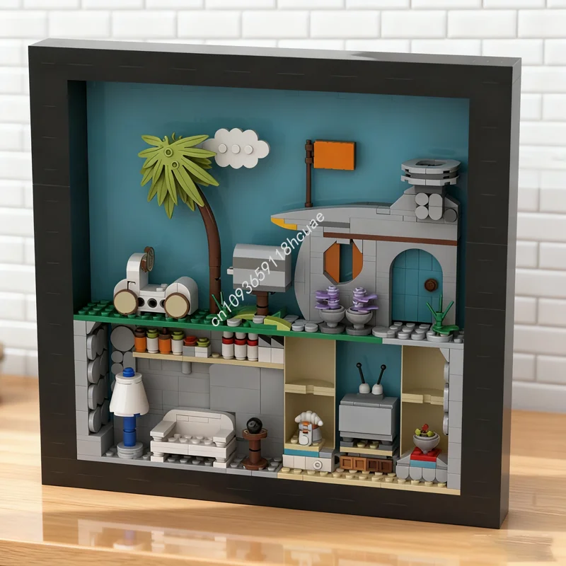 

461pcs MOC The Primitive Photo Frame Ideas and Model Building Blocks Architecture DIY Christmas Gift Creative Toy Idea Kids