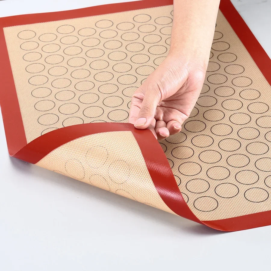 Silicone Baking Mat -For Macaron/Pastry/Dessert/Cookie Making -Professional Grade Nonstick Bake Pans Liners