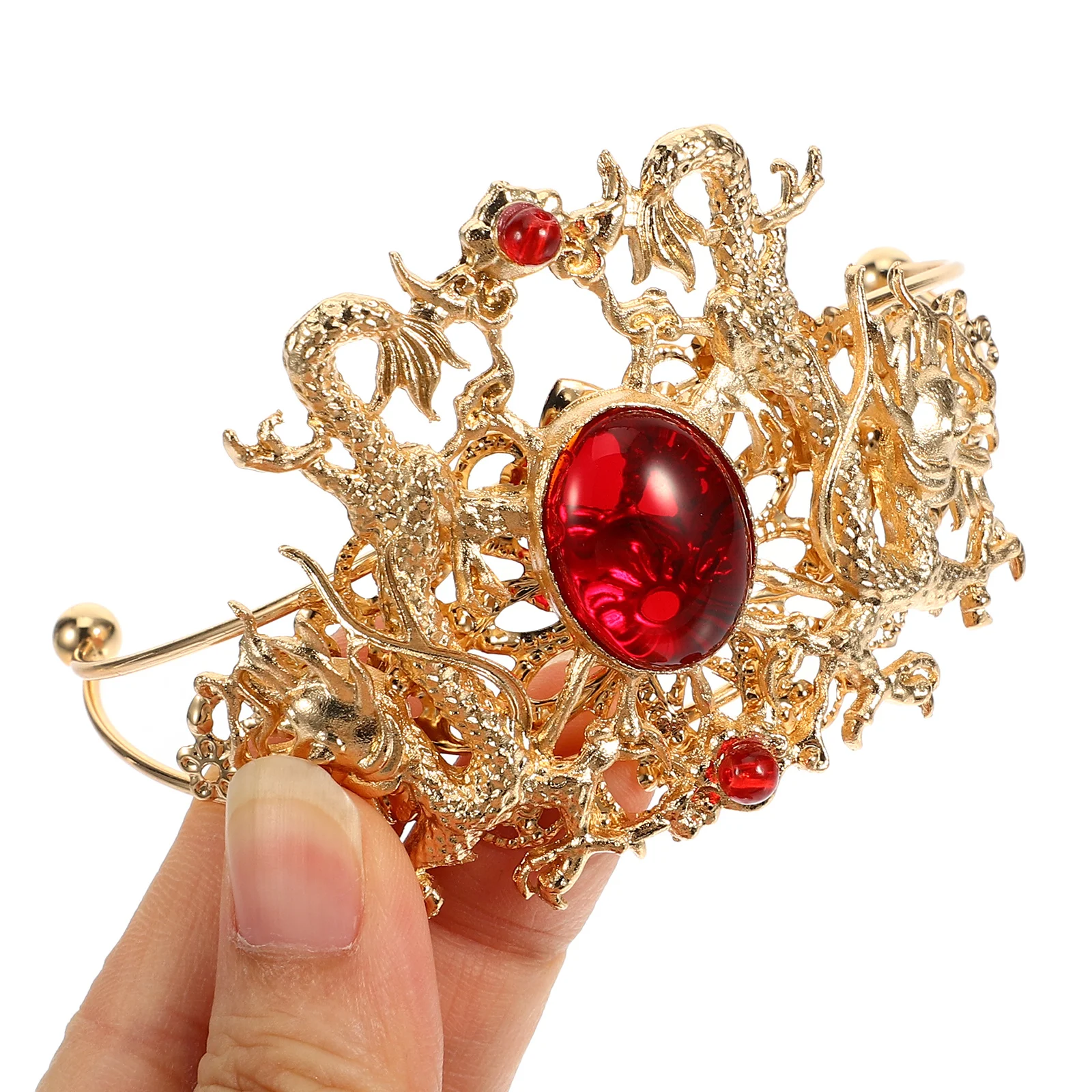 

1 Piece Hanfu Hair Accessory Creative Iron Hairpin Retro Hair Clip All-Match Headdress for Festival Banquet Daily Use