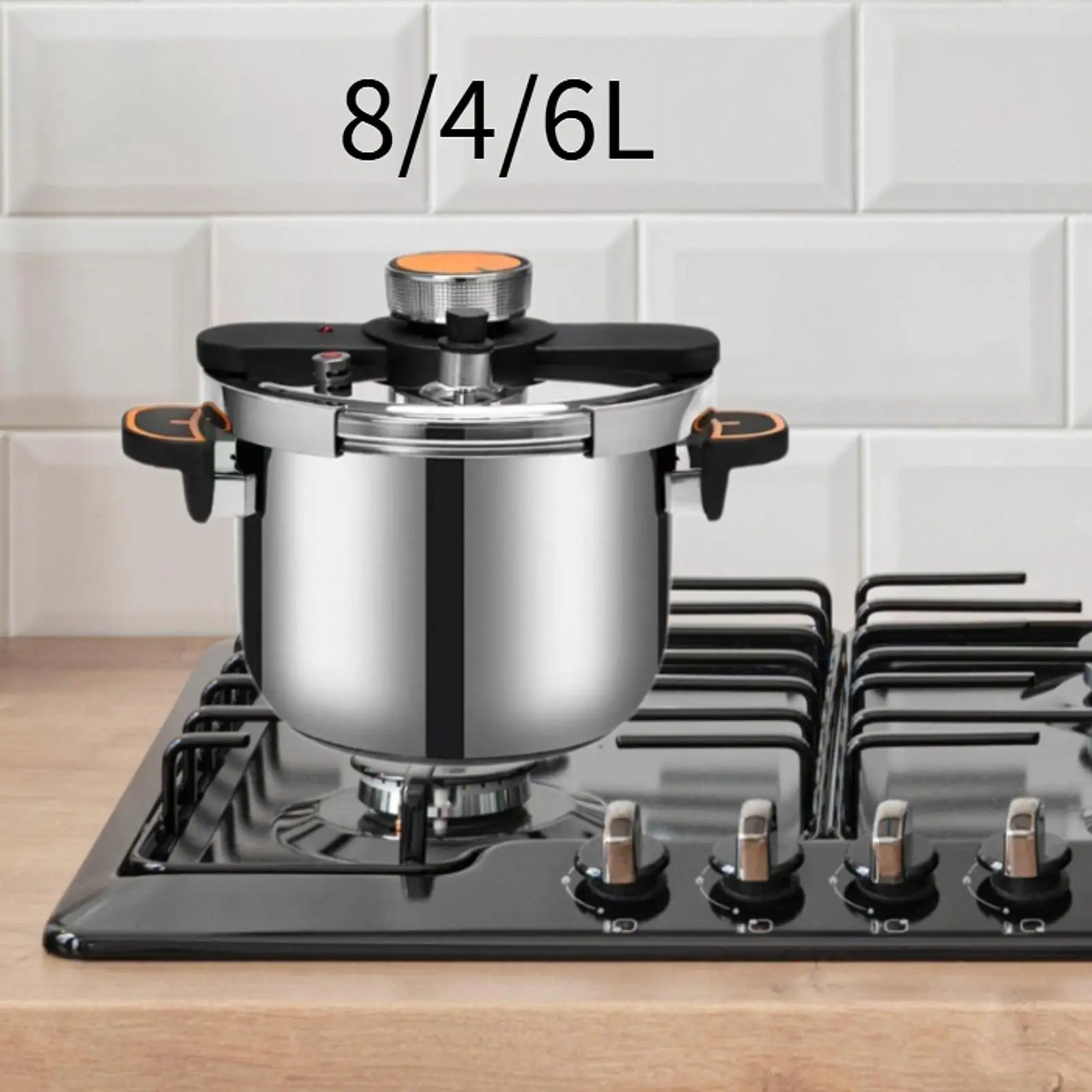 

Pressure Cooker Induction Cooker Gas Multifunction Kitchen Cookware Cooking Pot for Home Camping Family Dining Room Restaurant