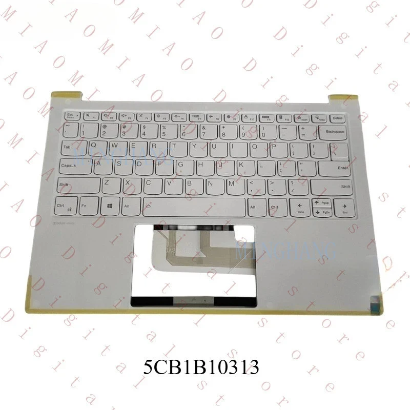 

M For Lenovo Yoga Pro 13s ITL 2021 palmrest BT keyboard white US 5CB1B10313