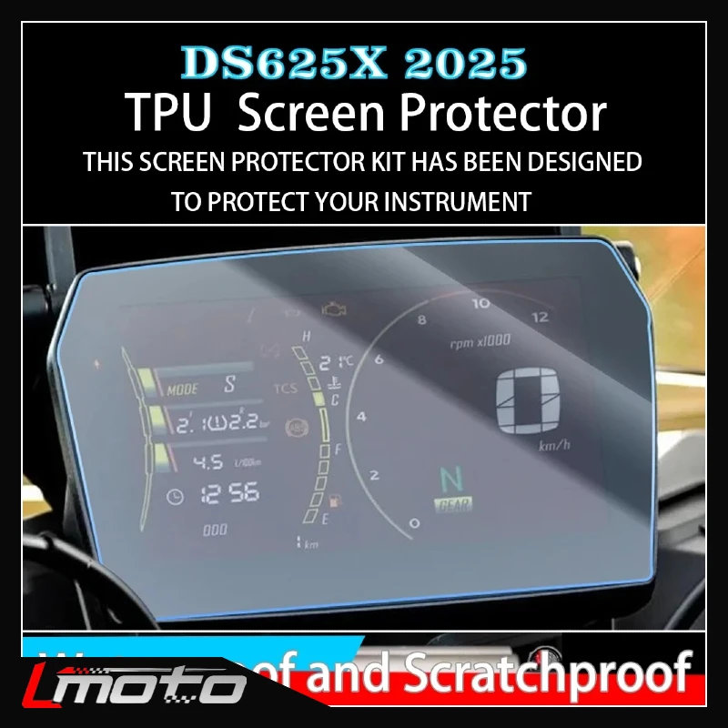 

For VOGE DS625X 625DSX DSX625 2025 Speedometer Cluster Screen Scratch Protection Film Sun Visor Cover Dashboard screen Protector