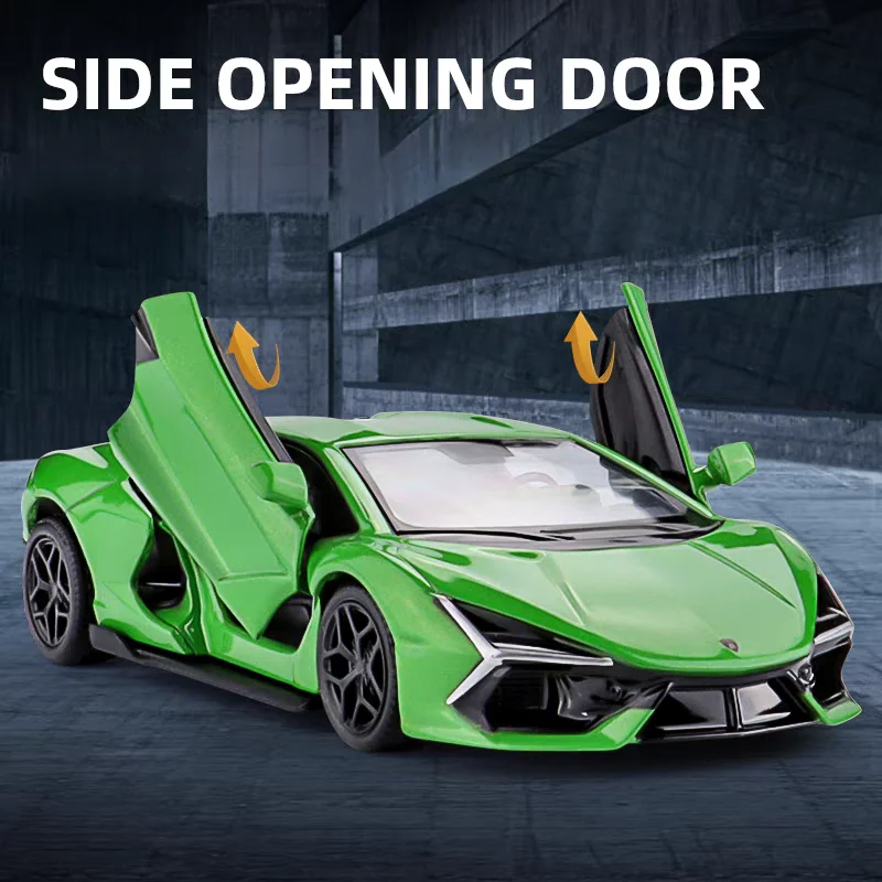 Simulation Diecasts & Toy Vehicles Lamborghini Revuelto Supercar RMZ city 1:36 Alloy Collection Model Pull Back Car & Doors Open