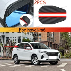 For haval-m6 Car 2PCS Carbon Fiber Sun Visor Shade Cover Car Rearview Mirror Rain Eyebrow Protector Clear Vision