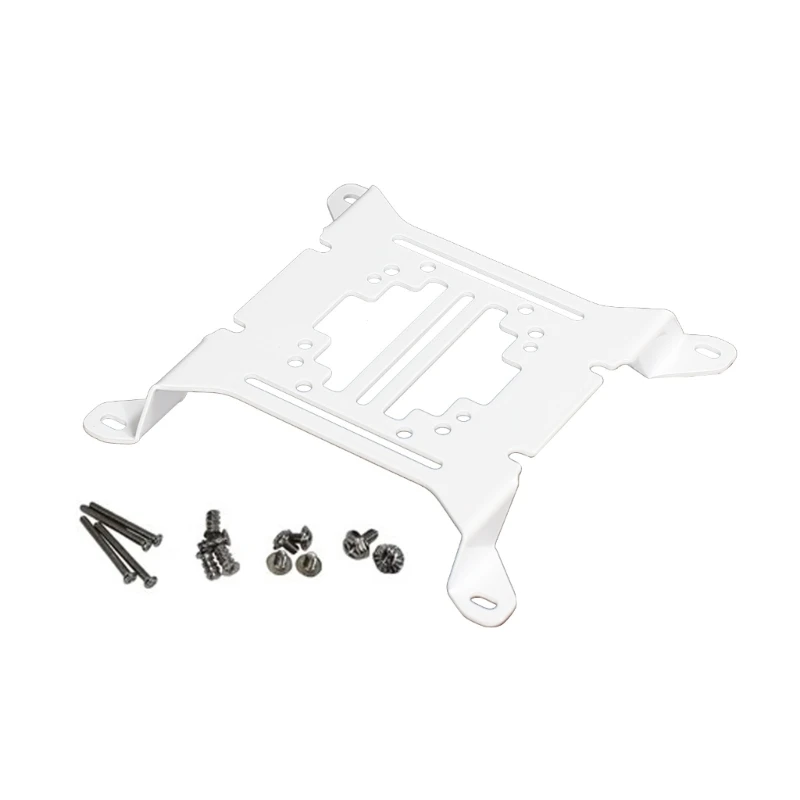 F3KE Sturdy Iron Water Cooling Pump Mounting Bracket Nickel Plated Holder for 12cm 14cm Fans for DIY PC Builds