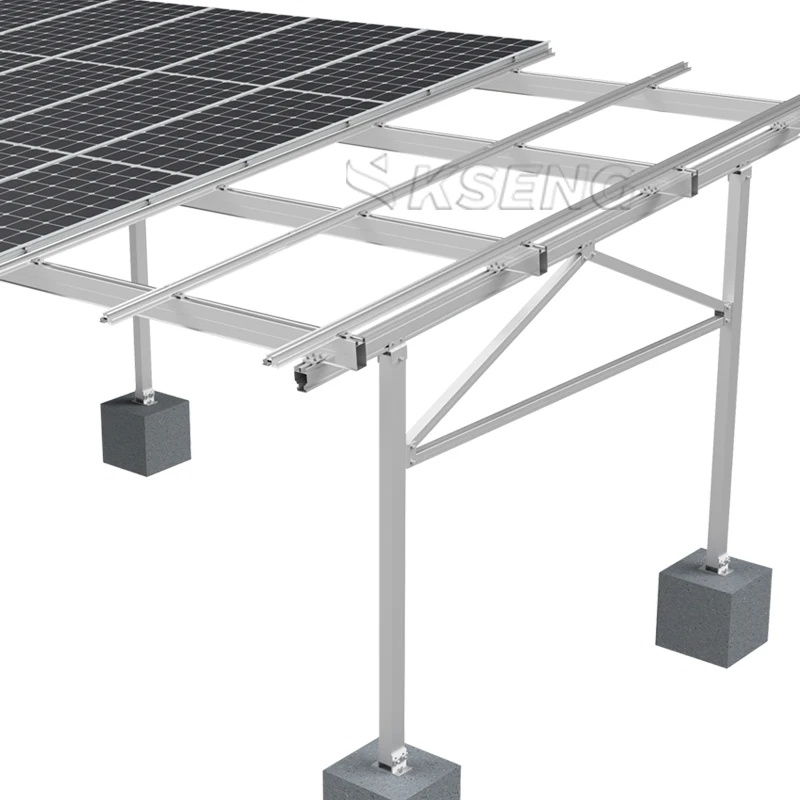 Solar Carport Aluminium Struktur Pemasangan Panel Surya Carport Solar Mount System Mounting Bracket Carparking