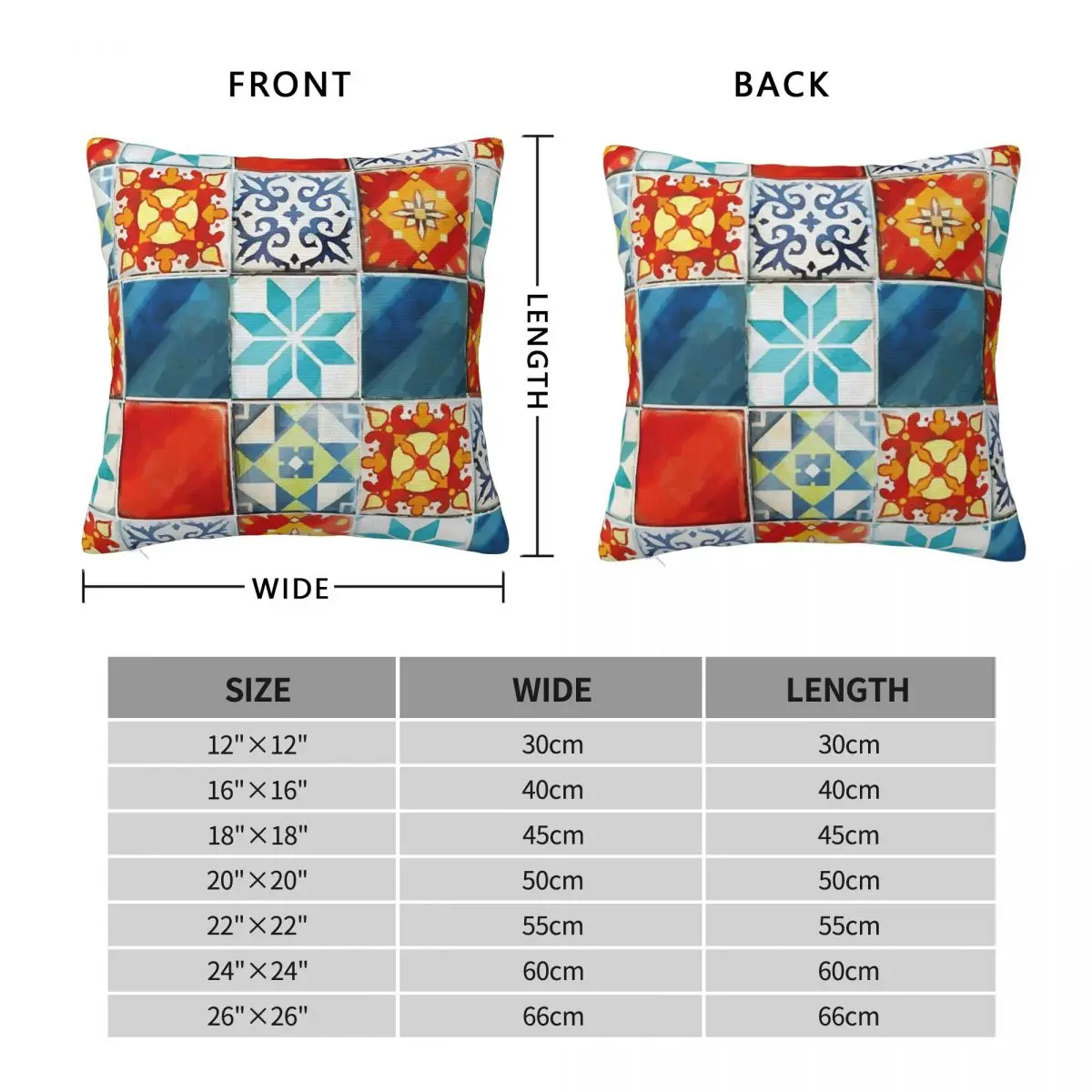 Colorful Azulejos Tiles From Azul Board Game Pillowcase Cushion Comfort Throw Pillow Sofa Decorative Cushions Used Home Bedroom